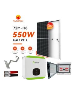 Kit Energia Solar 800kwh Growatt 5000tl-x 12 Placas 550w
